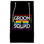 LGBTQ Hochzeitskennzahlen für Gay Pride-Trauzeuge Kleine Geschenktüte (Vorderseite)