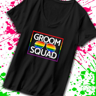 LGBTQ Hochzeitskennzahlen für Gay Pride-Trauzeuge T-Shirt