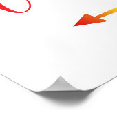 LGBTQ-Hochzeitszeichen mit Verlassen Pfeil Poster (Ecke)