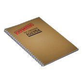 LGBTQ Homosexuelle Agenda Funny Notebook Notizblock (Rechte Seite)