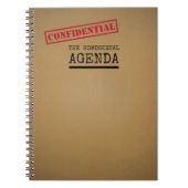 LGBTQ Homosexuelle Agenda Funny Notebook Notizblock (Vorderseite)