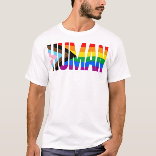 LGBTQ HUMAN T-Shirt (Vorderseite)
