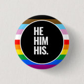 LGBTQ+-Inklusiv-Flag Button (Vorderseite)