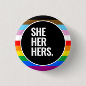 LGBTQ+-Inklusiv-Flag Button (Vorderseite)