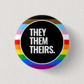 LGBTQ+-Inklusiv-Flag Button (Vorderseite)