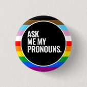 LGBTQ+-Inklusiv-Flag Button (Vorderseite)