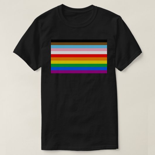 LGBTQ+-Inklusiv-Flag T-Shirt (Design vorne)