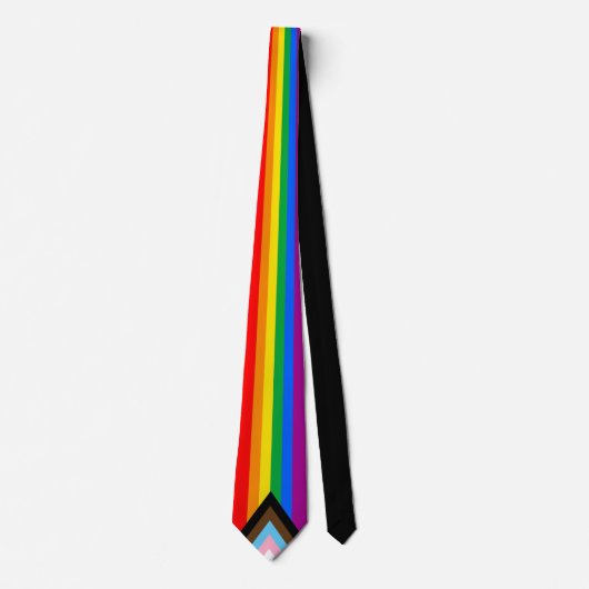 LGBTQ+ INKLUSIVE FLAGFLAGFLOECKE KRAWATTE (Vorderseite)