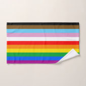 LGBTQ+ INKLUSIVE PRIDE FLAG BADHANDTUCH SET (Handtuch)