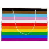 LGBTQ+ INKLUSIVE PRIDE FLAG GROßE GESCHENKTÜTE (Rückseite)