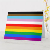 LGBTQ+ INKLUSIVE PRIDE FLAG KARTE (Gelbe Blume)