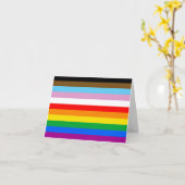 LGBTQ+ INKLUSIVE PRIDE FLAG KARTE (Gelbe Blume)
