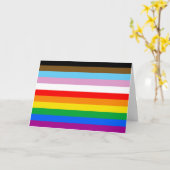 LGBTQ+ INKLUSIVE PRIDE FLAG KARTE (Gelbe Blume)