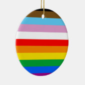 LGBTQ+ INKLUSIVE PRIDE FLAG KERAMIK ORNAMENT (Rechts)