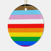 LGBTQ+ INKLUSIVE PRIDE FLAG KERAMIK ORNAMENT (Links)