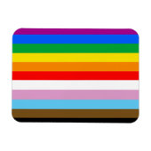LGBTQ+ INKLUSIVE PRIDE FLAG MAGNET (Horizontal)