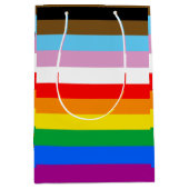LGBTQ+ INKLUSIVE PRIDE FLAG MITTLERE GESCHENKTÜTE (Vorderseite)
