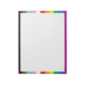 LGBTQ+ INKLUSIVE PRIDE FLAG NOTIZBLOCK (Rotiert)