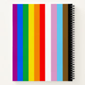 LGBTQ+ INKLUSIVE PRIDE FLAG NOTIZBLOCK (Rückseite)