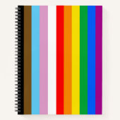 LGBTQ+ INKLUSIVE PRIDE FLAG NOTIZBLOCK (Vorderseite)