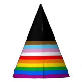 LGBTQ+ INKLUSIVE PRIDE FLAG PARTYHÜTCHEN (Rückseite)