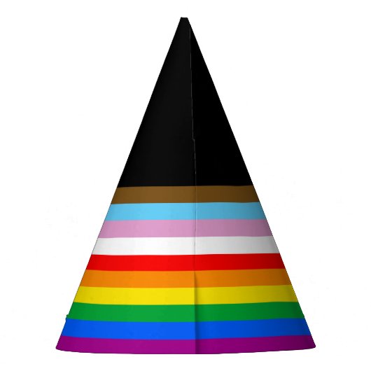 LGBTQ+ INKLUSIVE PRIDE FLAG PARTYHÜTCHEN (Rückseite)