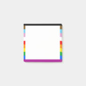 LGBTQ+ INKLUSIVE PRIDE FLAG POST-IT KLEBEZETTEL (Vorderseite)