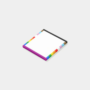 LGBTQ+ INKLUSIVE PRIDE FLAG POST-IT KLEBEZETTEL