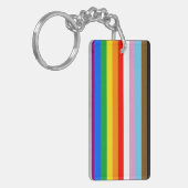 LGBTQ+ INKLUSIVE PRIDE FLAG SCHLÜSSELANHÄNGER (Vorderseite links)