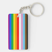 LGBTQ+ INKLUSIVE PRIDE FLAG SCHLÜSSELANHÄNGER (Rückseite)