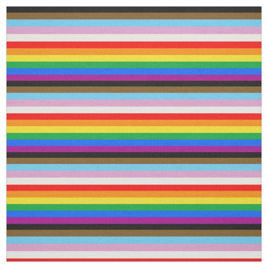 LGBTQ+ INKLUSIVE PRIDE FLAG STOFF (Muster)