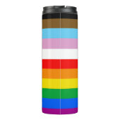 LGBTQ+ INKLUSIVE PRIDE FLAG THERMOSBECHER (Rückseite)