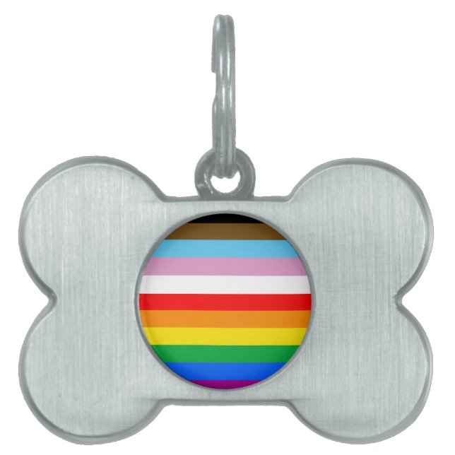 LGBTQ+ INKLUSIVE PRIDE FLAG TIERMARKE (Vorderseite)