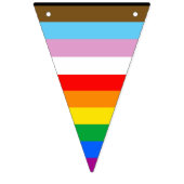 LGBTQ+ INKLUSIVE PRIDE FLAG WIMPELKETTE (Zweite Fahne)