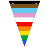 LGBTQ+ INKLUSIVE PRIDE FLAG WIMPELKETTE (Erste Fahne)