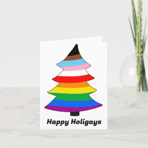 LGBTQ+ INKLUSIVE PRIDE Holigay-Weihnachtsbaum-Feie Feiertagskarte