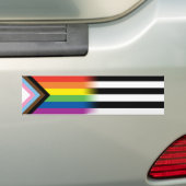 LGBTQ inklusive Progress Pride Flag LGBT-Alleinfla Autoaufkleber (Auf Auto)