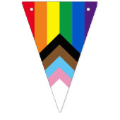 Lgbtq inklusive Regenbogen-Diversity Gay Pride Wimpelkette (Zweite Fahne)