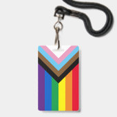 Lgbtq inklusive Regenbogenflagge Diversity Gay Pri Ausweis (Vorderseite mit Lanyard)