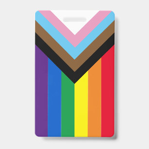 Lgbtq inklusive Regenbogenflagge Diversity Gay Pri Ausweis