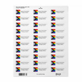 Lgbtq inklusive Regenbogenflagge Gay Pride (Vorne)