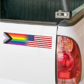 LGBTQ - Inklusives Progress-Pride-Flag Autoaufkleber (Auf Lkw)