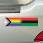 LGBTQ inklusives Progress Pride Flag Pan African Autoaufkleber (Auf Auto)