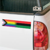 LGBTQ inklusives Progress Pride Flag Pan African Autoaufkleber (Auf Lkw)