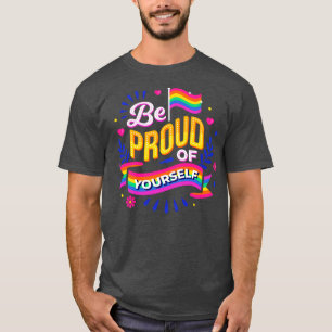 LGBTQ ist stolz auf Ihre eigene Gay Pride Rainbow T-Shirt