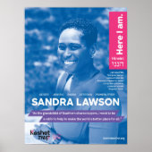 LGBTQ Jewish Heroes Poster - Sandra Lawson (Vorne)