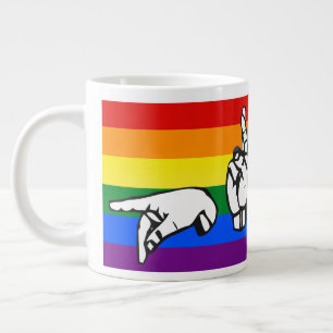 LGBTQ++ Jumbo-Tasse