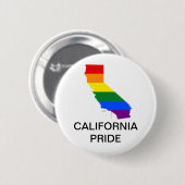 LGBTQ KALIFORNIA PRIDE BUTTON (Vorne & Hinten)
