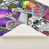 LGBTQ Kissing Blumenschädel Sherpadecke (3/4)