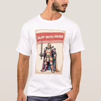LGBTQ Knight Vintag Rainbow T-Shirt